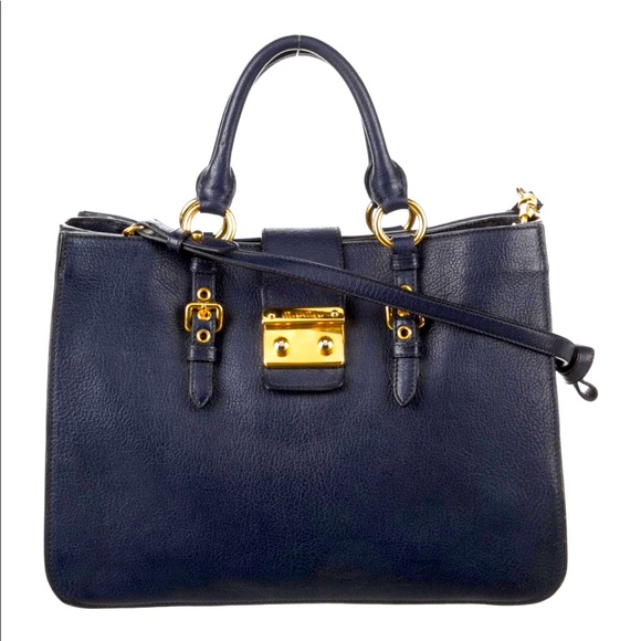 Miu Miu large madras tote bag - Picture 2 of 4